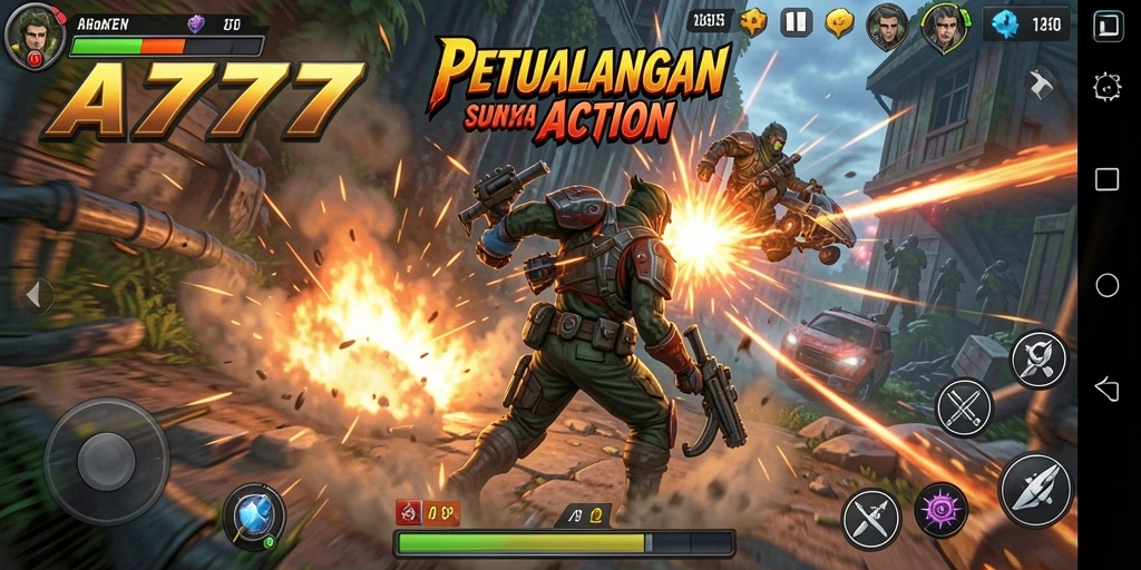 Gameplay A7777 menunjukkan aksi seru dengan grafis yang memukau.