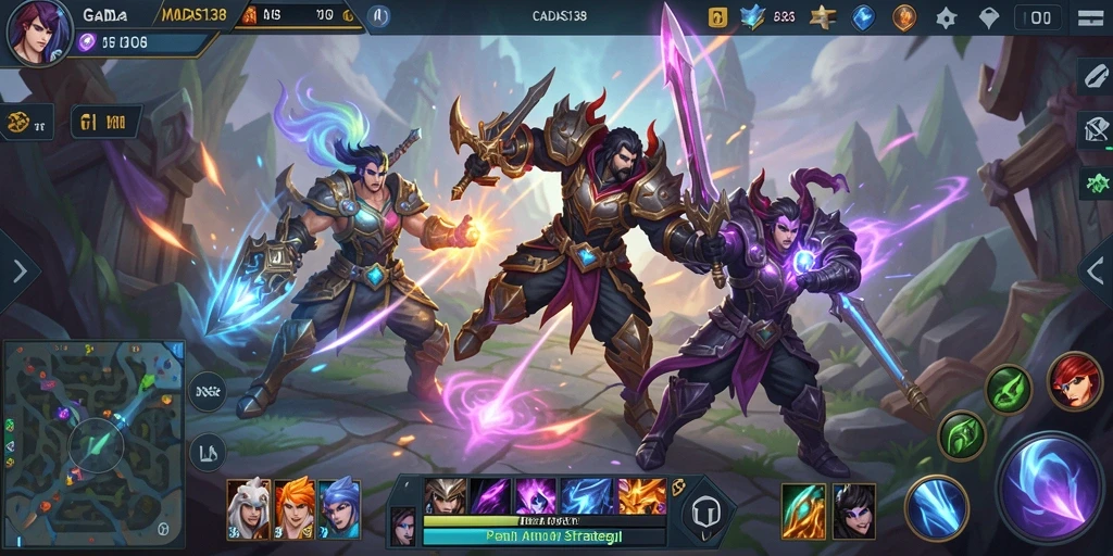 Tampilan gameplay seru dalam CADAS138 MOBA.