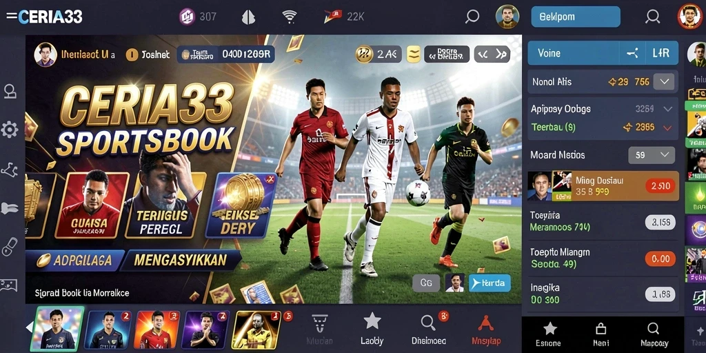 Screenshot CERIA33 menunjukkan pengalaman taruhan yang mendebarkan.