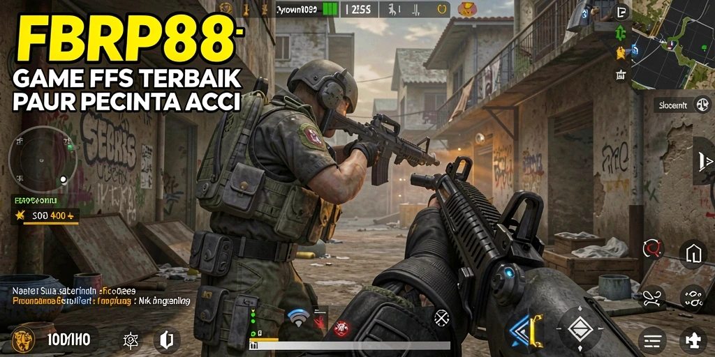 Screenshot dari gameplay FBRP88 menampilkan aksi tembak-menembak yang mendebarkan.