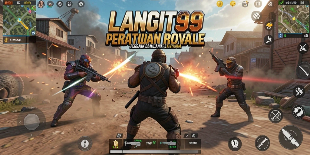 Gameplay intens di medan perang LANGIT99 dengan banyak aksi.