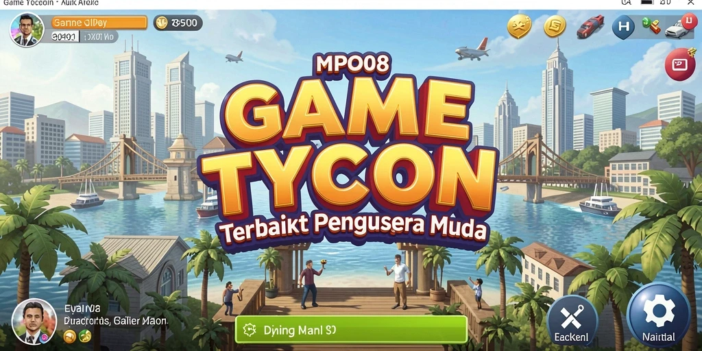 Screenshot MPO08 menampilkan gameplay Tycoon yang seru dan interaktif.