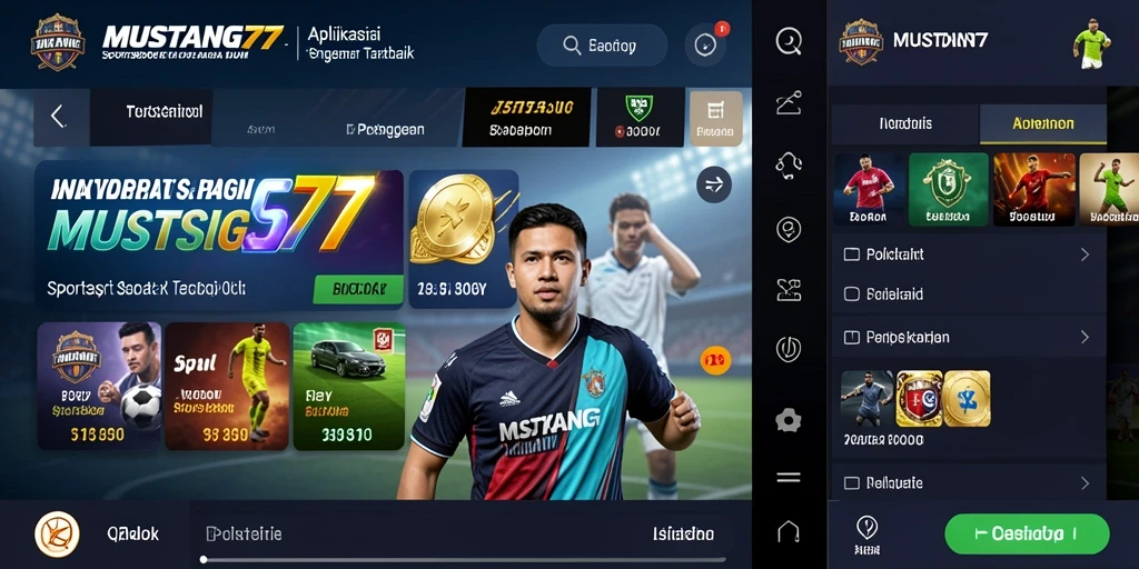 Tampilan gameplay menarik dari aplikasi Sportsbook MUSTANG77.