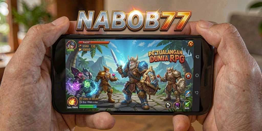 Tampilan aksi seru dalam <strong>NABOB77</strong> yang menampilkan petualangan RPG luar biasa.