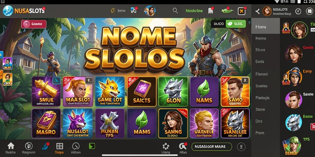 Gameplay seru NUSASLOTS yang penuh aksi.
