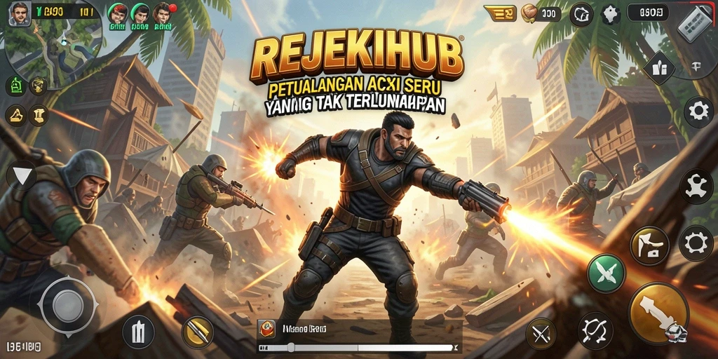 Screenshot gameplay REJEKIHUB dengan aksi seru dan grafis mengagumkan.