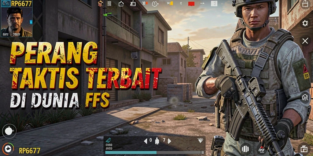 Tampilan gameplay RP6677 dengan aksi tembak-menembak yang mendebarkan.