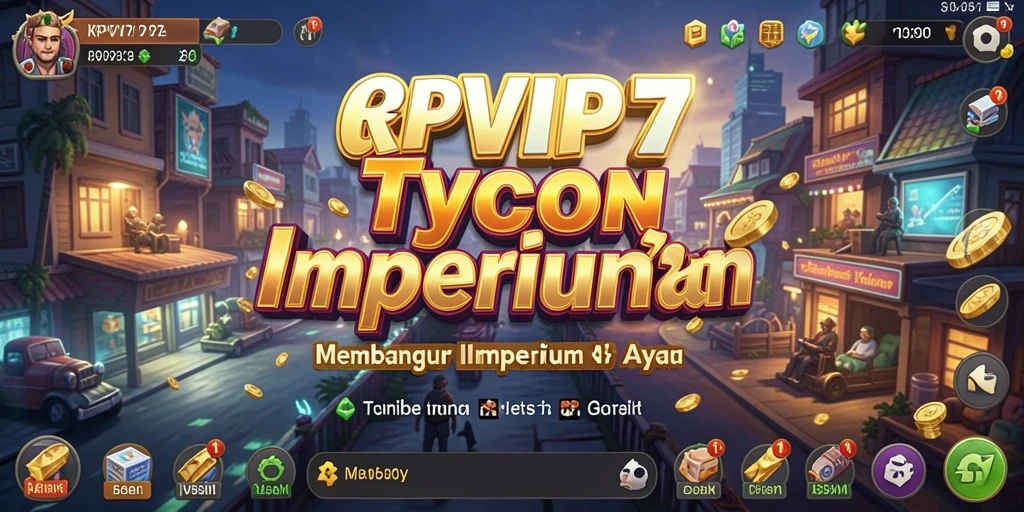 Tangkapan layar utama RPVIP7 menampilkan aksi permainan Tycoon yang intens.