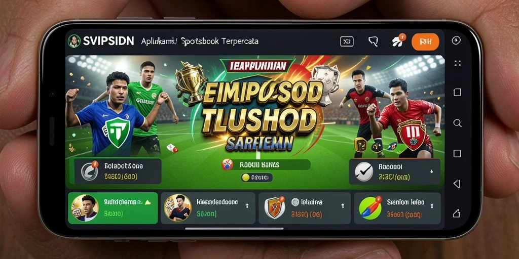 Screenshot SVIPSIDN menampilkan antarmuka taruhan olahraga yang menarik.
