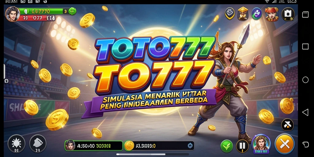 Tampilan gameplay TOTO777 yang seru dan interaktif dalam simulasi.
