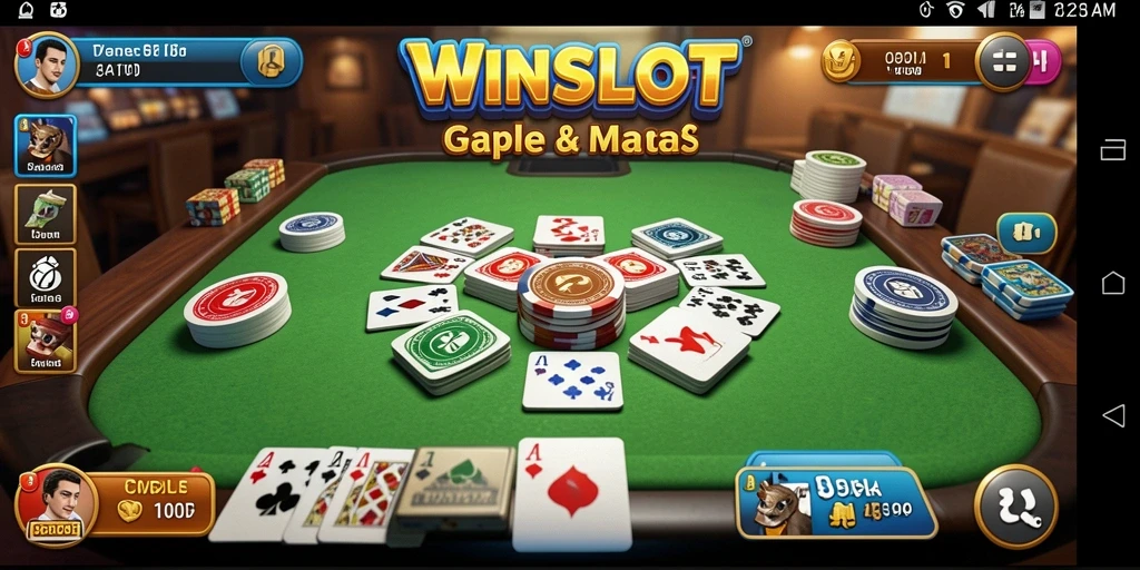 Tampilan gameplay WINSLOT yang seru dan menegangkan saat bermain Gaple.